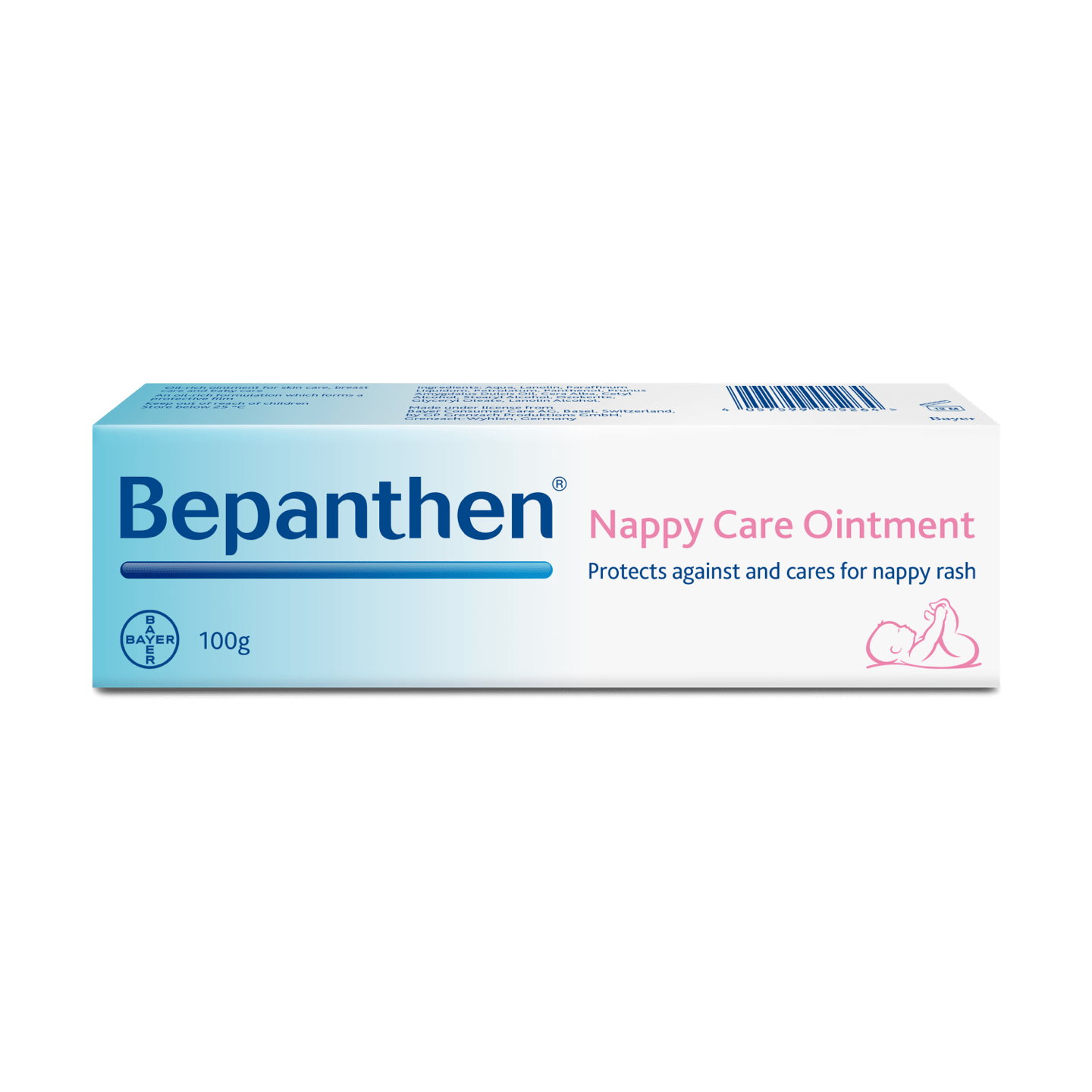 Bepanthen Diaper(Nappy) Care Ointment, 3.52 Ounce (Pack of 2)